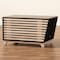 Baxton Studio Eckhart ModernTwo-Tone Dark Brown and Oak Finished Wood Cat Litter Box Cover House 194-11762-ZORO - alternate 4